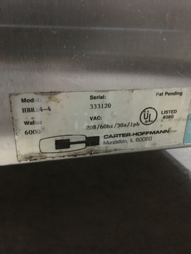 Sweet! Carter Hoffman Humidified Bulk Rethermalizer/Cook-N-Hold Heated Holding Cabinet! Model HBR144 Serial 333120! 208V 1 Phase! - Image 7 of 8