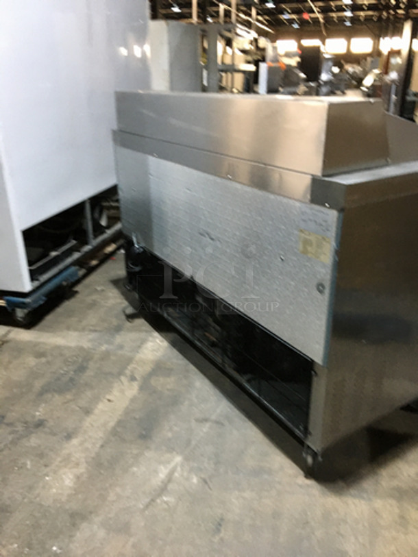 Centaur Commercial Refrigerated Sandwich Prep Table! With Underneath Storage Space! With Commercial Cutting Board! All Stainless Steel! Model CST6024 Serial 1101CENH00322! 115V 1Phase! On Casters! - Image 3 of 10