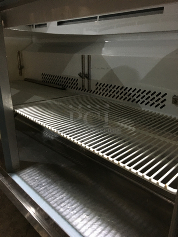 Centaur Commercial Refrigerated Sandwich Prep Table! With Underneath Storage Space! With Commercial Cutting Board! All Stainless Steel! Model CST6024 Serial 1101CENH00322! 115V 1Phase! On Casters! - Image 6 of 10