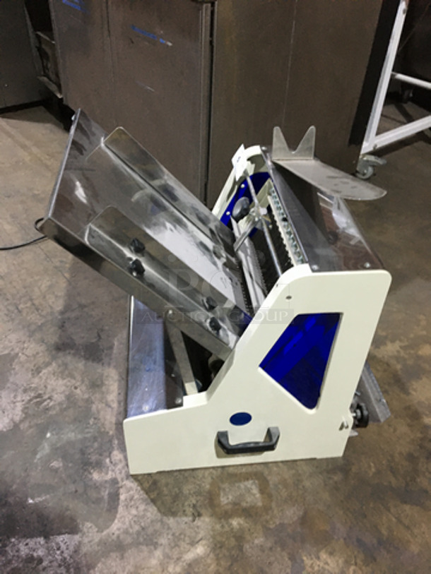 GREAT! Bake Max Commercial Countertop Bread Slicer! All Stainless Steel! Model BMGF001 Serial BMJ14AL019! 110V 1Phase! - Image 3 of 9