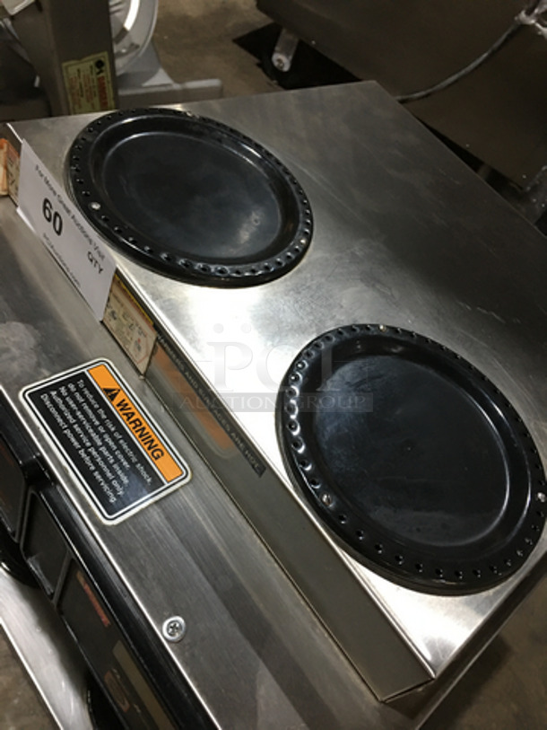 Bunn Commercial Countertop Dual Coffee Brewing Machine! Axiom Series! With 4 Coffee Pot Warming Stations! All Stainless Steel! Model AXIOM2/2TWIN Serial AXTN010766! 120/208/240V 1Phase! On Legs! - Image 8 of 10