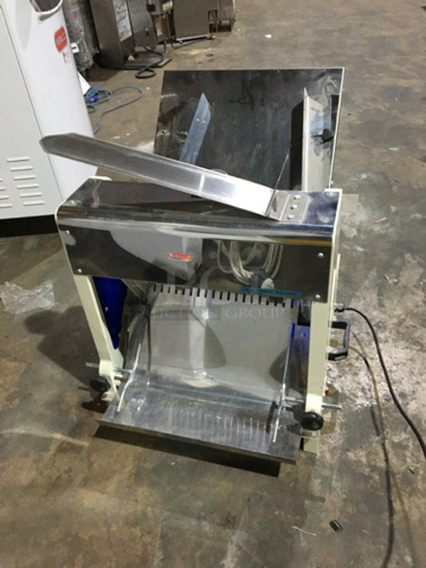 GREAT! Bake Max Commercial Countertop Bread Slicer! All Stainless Steel! Model BMGF001 Serial BMJ14AL020! 110V 1Phase! - Image 3 of 10