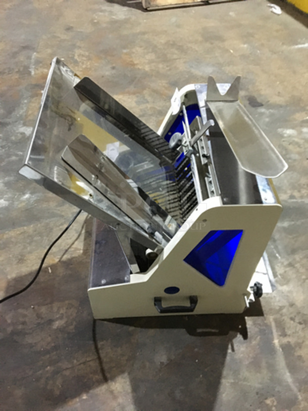 GREAT! Bake Max Commercial Countertop Bread Slicer! All Stainless Steel! Model BMGF001 Serial BMJ14AL020! 110V 1Phase! - Image 4 of 10