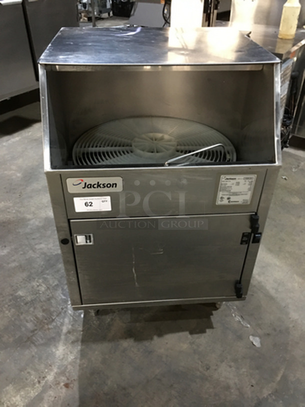 Jackson Commercial Under The Counter Glass Washer! All Stainless Steel! Model DELTA1200 Serial 11B261191! 208/230V 1Phase!