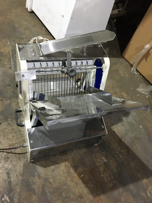 GREAT! Bake Max Commercial Countertop Bread Slicer! All Stainless Steel! Model BMGF001 Serial BMJ14AL020! 110V 1Phase! - Image 9 of 10