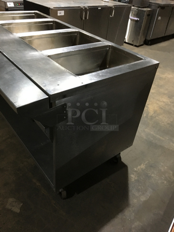 Randell Stainless Steel Commercial 4 Well Steam Table! With Underneath Storage Space! Model 3614 Serial J8644919! 208/240V! On Commercial Casters! - Image 2 of 9