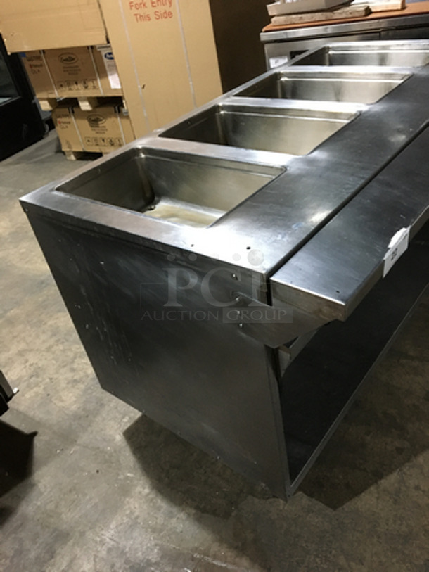 Randell Stainless Steel Commercial 4 Well Steam Table! With Underneath Storage Space! Model 3614 Serial J8644919! 208/240V! On Commercial Casters! - Image 3 of 9
