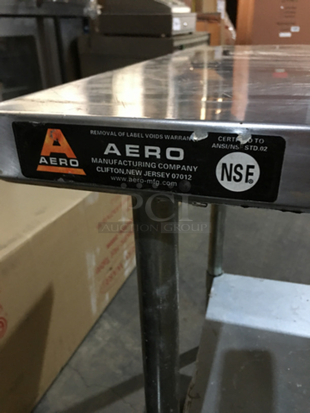 Aero Commercial Work/Prep Table! With Underneath Storage Space! All Stainless Steel! On Legs! - Image 5 of 8