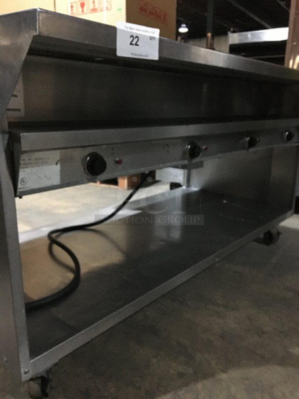Randell Stainless Steel Commercial 4 Well Steam Table! With Underneath Storage Space! Model 3614 Serial J8644919! 208/240V! On Commercial Casters! - Image 7 of 9