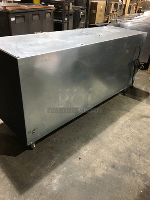 Glastender Commercial Refrigerated 3 Door Bar Back! All Stainless Steel! Model LP72L6SN Serial 404169479N! 120V 1Phase! Remote Compressor/No Compressor! On Legs! - Image 6 of 10