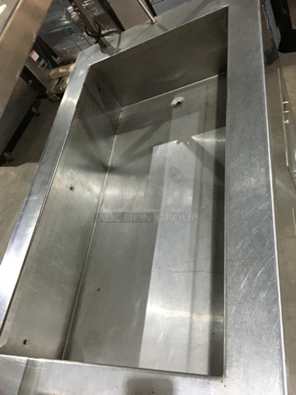 Precision All Stainless Steel Refrigerated Cold Pan/Salad Bar Island! With Sneeze Guard! 115V 1 Phase! On Commercial Casters! - Image 5 of 7