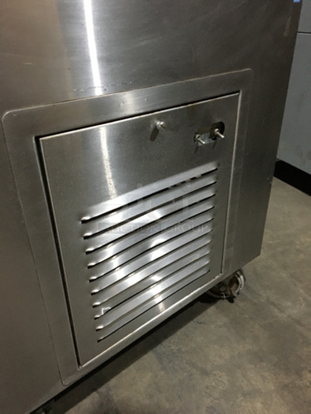 Precision All Stainless Steel Refrigerated Cold Pan/Salad Bar Island! With Sneeze Guard! 115V 1 Phase! On Commercial Casters! - Image 7 of 7