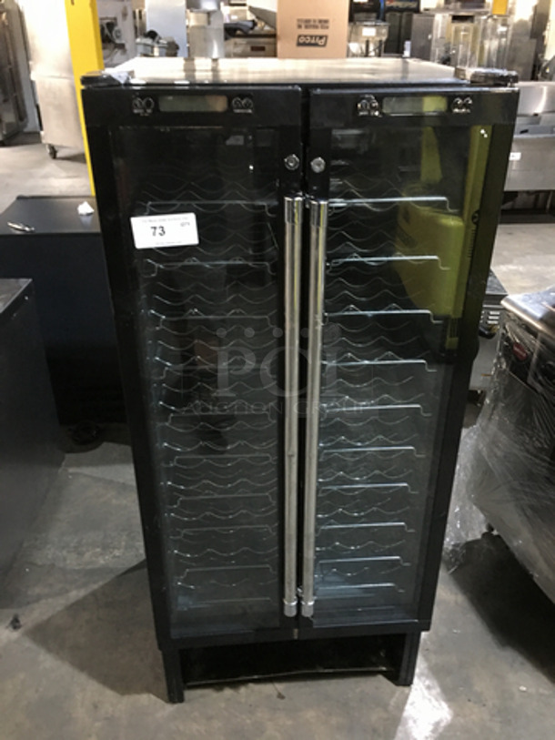 Franklin Industries Commercial 2 Door Reach In Wine Cooler Merchandiser! Model FWC100 Serial 11000362! 115V!