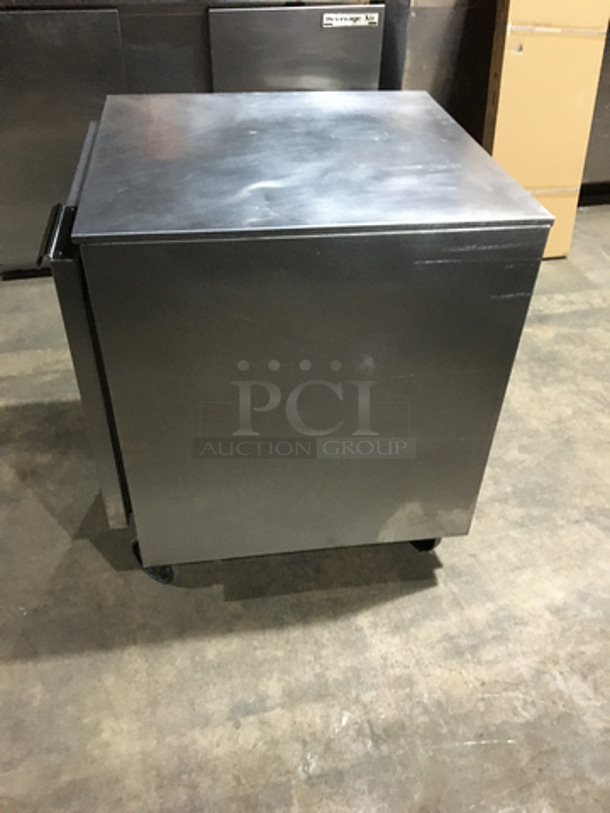 Beverage Air Commercial Single Door Refrigerated Lowboy! With Poly Coated Racks! All Stainless Steel! Model UCR27A Serial 7702987! 115V 1Phase! On Commercial Casters! - Image 3 of 7
