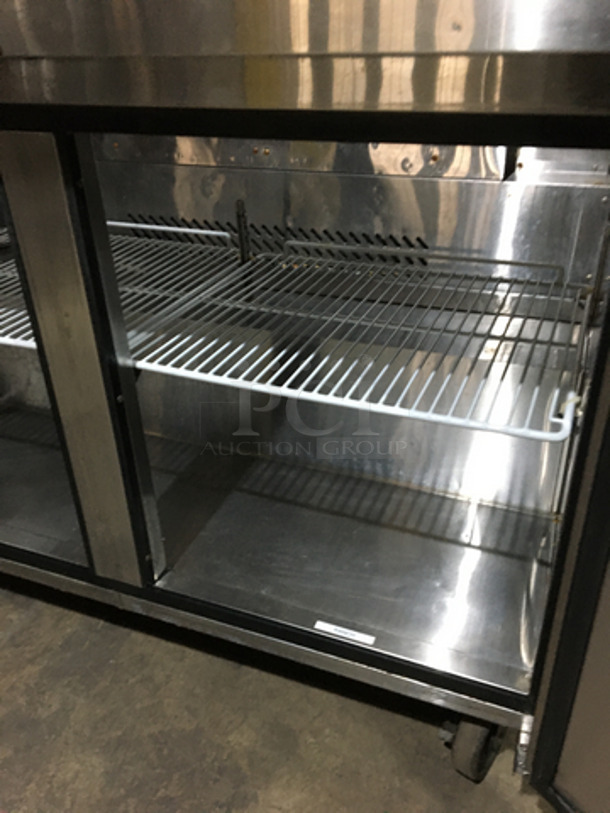 Nice! Late Model 2017! Bison Refrigerated Sandwich Prep Table! Model BST48 Serial BST4800317051000K80026! 115V 1 Phase! On Commercial Casters! - Image 6 of 10