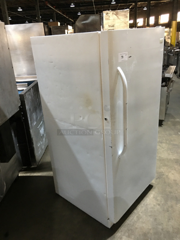 Frigidaire Single Door Reach In Freezer! With Poly Coated Racks! Model FFFU14F2QWR Serial WB81546963! 115V! - Image 2 of 8