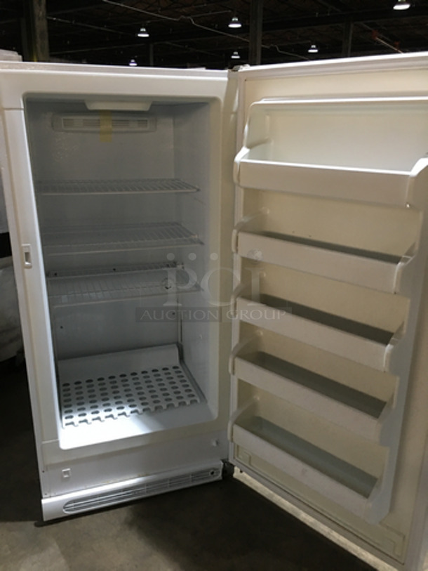 Frigidaire Single Door Reach In Freezer! With Poly Coated Racks! Model FFFU14F2QWR Serial WB81546963! 115V! - Image 5 of 8