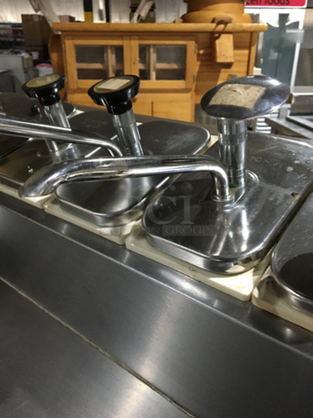 NICE! Beverage Air Commercial Refrigerated Work Top Station! With 2 Door Underneath Storage Space! With Cold Topping Rail! All Stainless Steel! Model MS681 Serial 6715397! 115V 1Phase! - Image 10 of 10