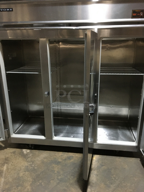 Victory Commercial 3 Door Reach In Freezer! All Stainless Steel! Model FS3DS7 Serial P9836I28! 208/230V 1Phase! On Casters! - Image 5 of 10