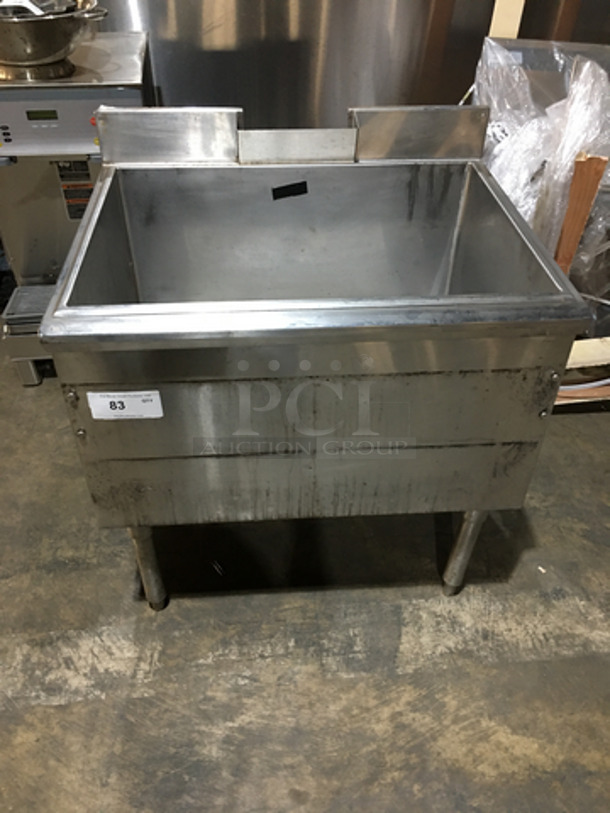 All Stainless Steel Commercial Cold Pan! On Legs!