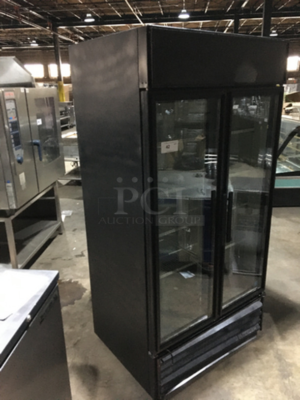 True Commercial 2 Door Reach In Cooler Merchandiser! With Poly Coated Racks! Model GDM35LD Serial 8044115! 115V 1Phase! - Image 2 of 9