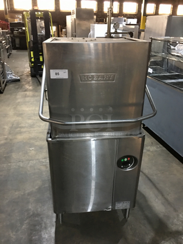Hobart Commercial Heavy Duty Pass Through Dishwasher! All Stainless Steel! Model AM15 Serial 231114475! 3Phase! On Legs!
