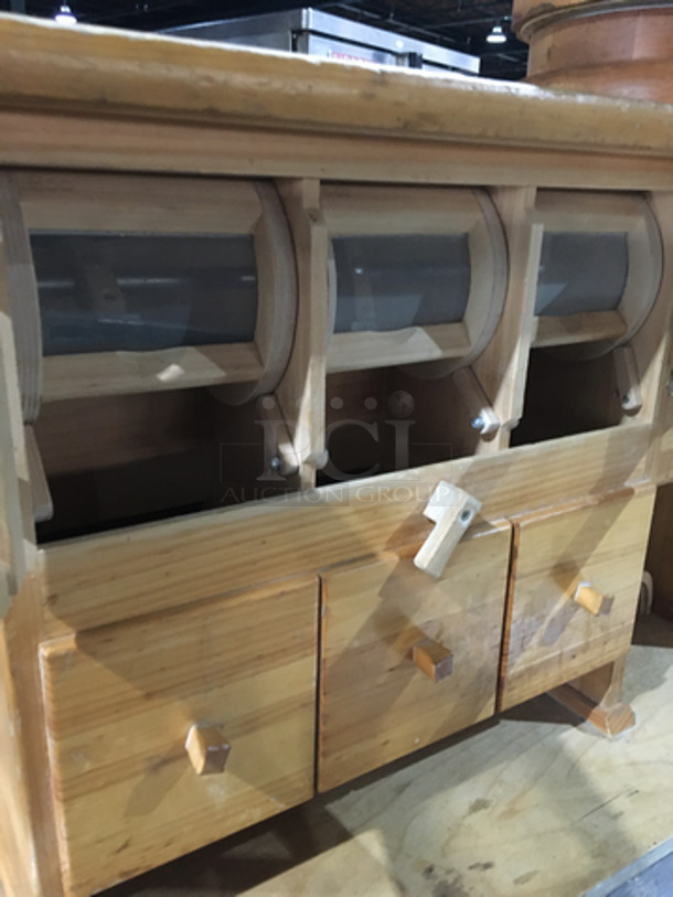 NICE! Green Wooden Style Dough/Flour Sifting Station! - Image 5 of 8