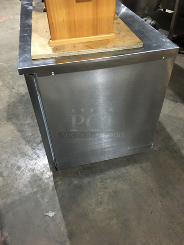 Delfield Commercial 2 Door Lowboy/Worktop Cooler! With Poly Coated Racks! All Stainless Steel! Model UC4048STAR Serial 1107152001600! 115V 1Phase! - Image 3 of 8