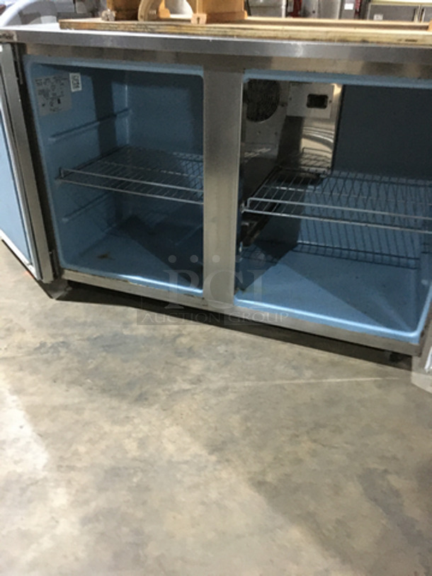 Delfield Commercial 2 Door Lowboy/Worktop Cooler! With Poly Coated Racks! All Stainless Steel! Model UC4048STAR Serial 1107152001600! 115V 1Phase! - Image 5 of 8