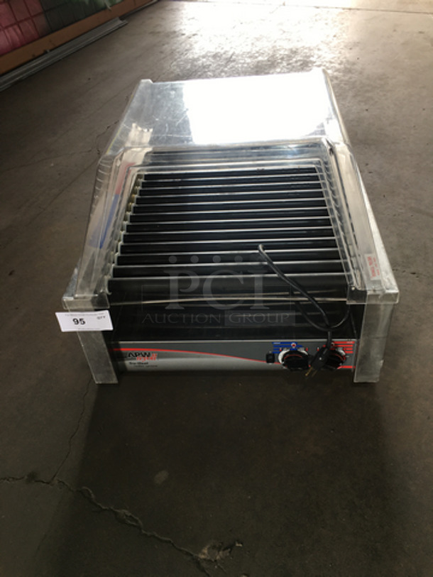 APW Wyott Commercial Countertop Hot Dog Roller Grill! All Stainless Steel! Model HRS45 Serial 819011506095! 120V 1Phase!