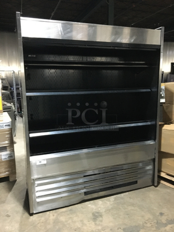 Structural Concepts Oasis Commercial Open Grab N Go Merchandiser Display Case! All Stainless Steel! Model B62EW Serial 0261577IR271676! 220V 1Phase! 