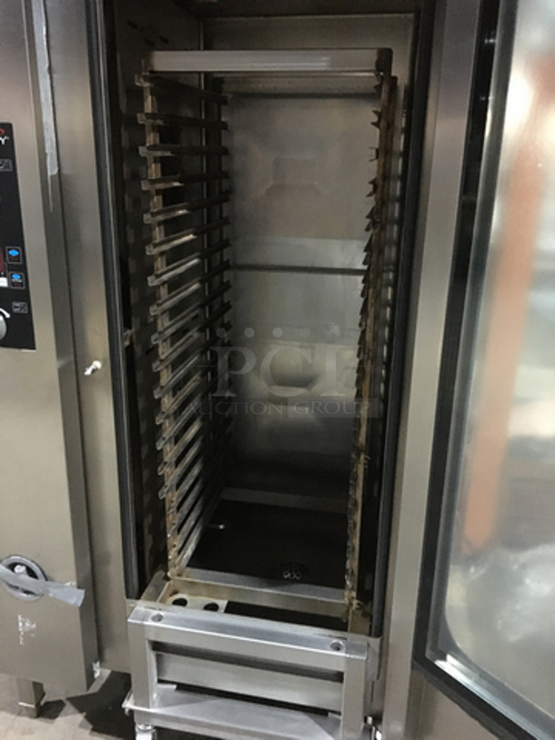 Henny Penny Commercial Natural Gas Powered Smart Combi Oven! With Roll In Rack! With View Through Door! All Stainless Steel! On Legs! Not Tested! - Image 5 of 7