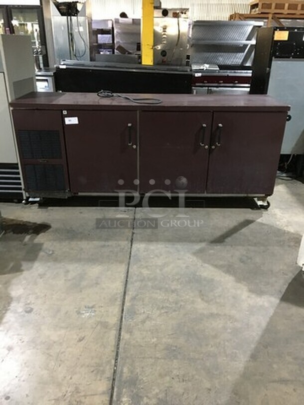 Perlick Commercial 3 Door Bar Back Cooler! Model C5078SCUL! 115V 1Phase! - Image 1 of 8