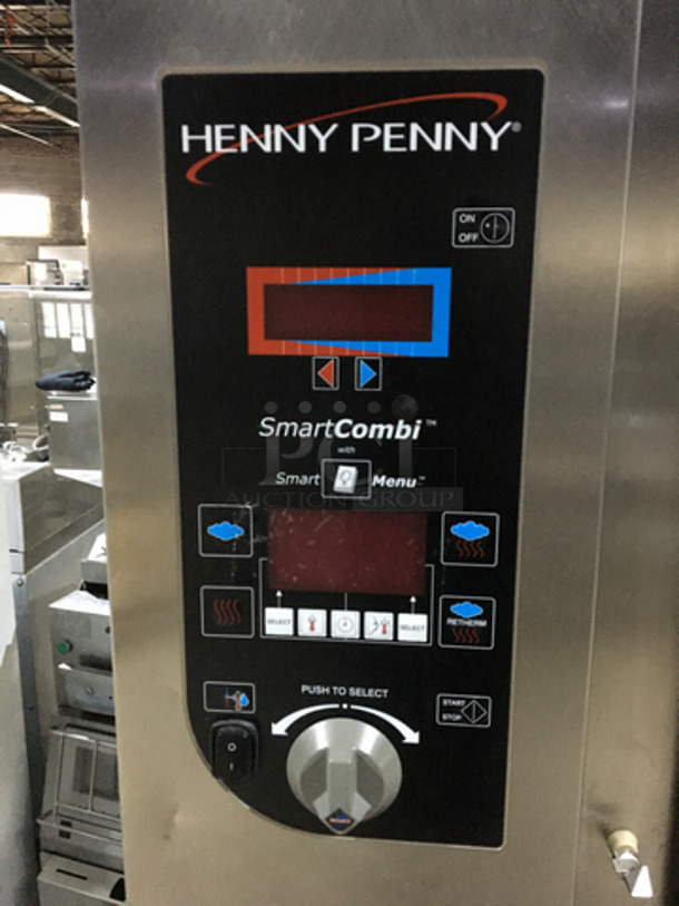 Henny Penny Commercial Natural Gas Powered Smart Combi Oven! With Roll In Rack! With View Through Door! All Stainless Steel! On Legs! Not Tested! - Image 6 of 7