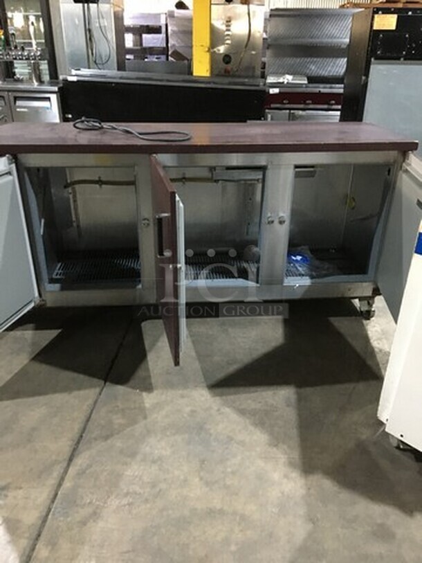 Perlick Commercial 3 Door Bar Back Cooler! Model C5078SCUL! 115V 1Phase! - Image 5 of 8