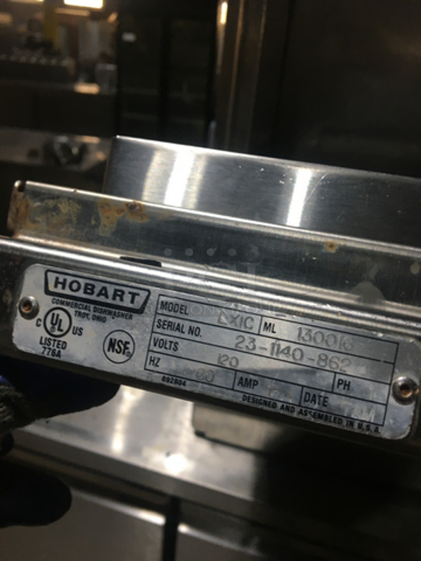 Wow! Hobart All Stainless Steel Under The Counter Commercial Dishwasher! Model LXIC Serial 231140862! 120V 1 Phase! - Image 8 of 9