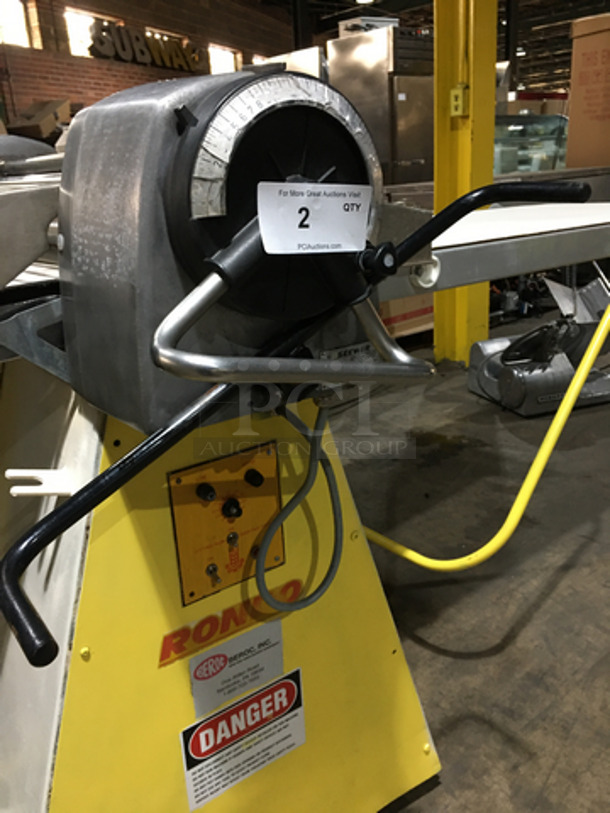 FAB! Seewer Rondo Commercial Floor Style Heavy Duty Reversible Dough Sheeter! Model SSO63C Serial A7179010! - Image 7 of 10
