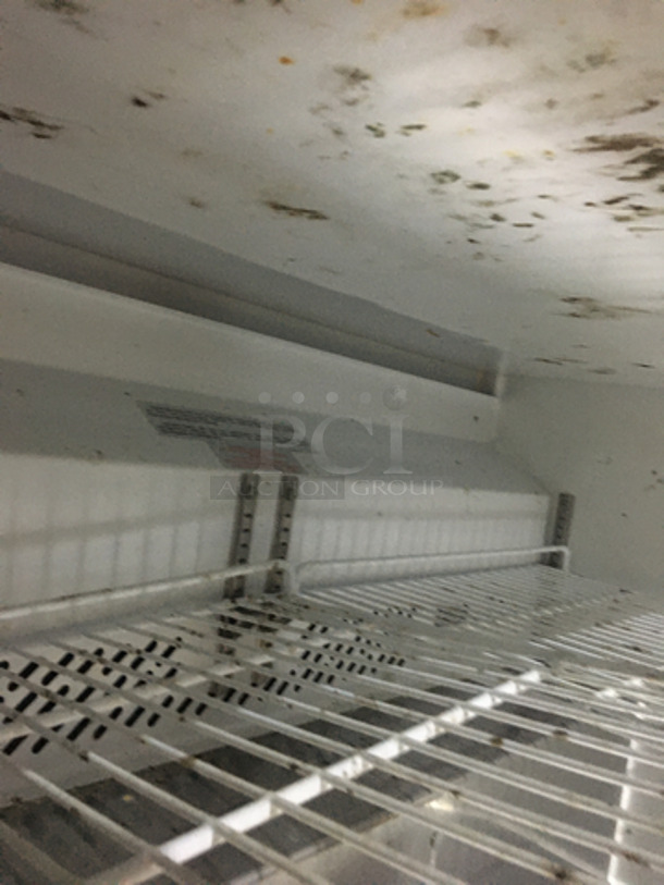 Entrée Commercial 2 Door Lowboy/Worktop Cooler! With Poly Coated Racks! All Stainless Steel! Model UR48Q Serial 1712ENTH99967! 115V 1Phase! On Casters! Not Tested! - Image 6 of 8