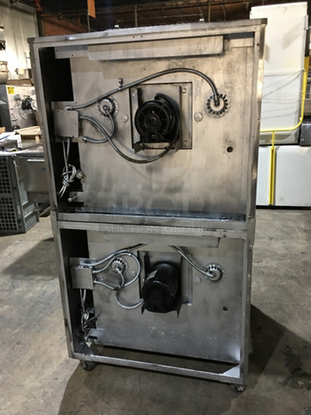 Blodgett Commercial Electric Powered Double Deck Convection Oven! All Stainless Steel! On Casters! 2 X Your Bid! Makes One Unit! - Image 3 of 9