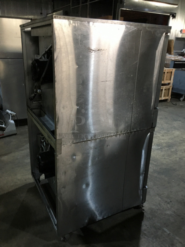 Blodgett Commercial Electric Powered Double Deck Convection Oven! All Stainless Steel! On Casters! 2 X Your Bid! Makes One Unit! - Image 4 of 9