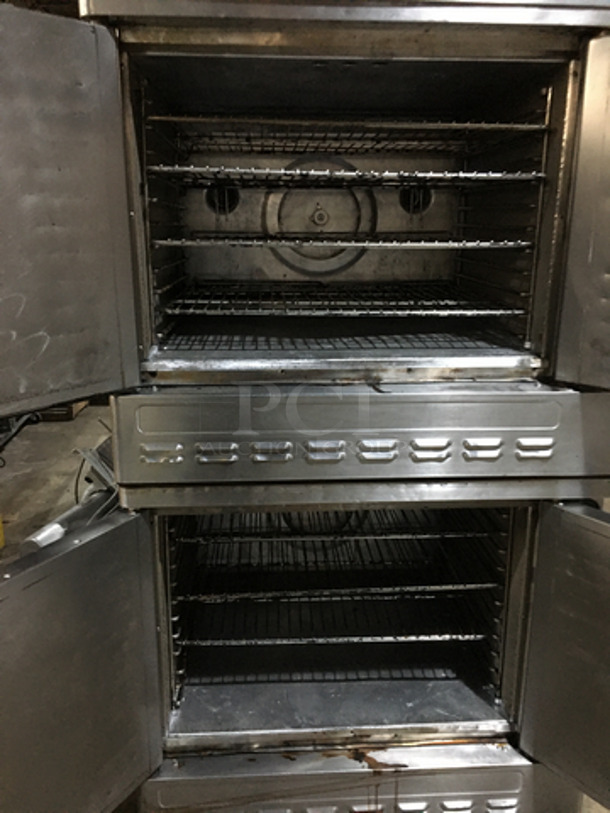 Blodgett Commercial Electric Powered Double Deck Convection Oven! All Stainless Steel! On Casters! 2 X Your Bid! Makes One Unit! - Image 5 of 9