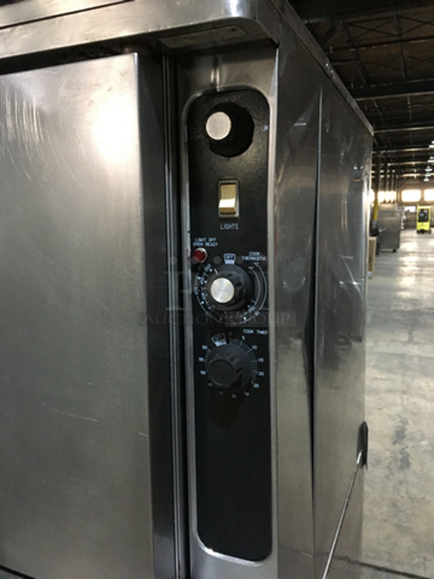 Blodgett Commercial Electric Powered Double Deck Convection Oven! All Stainless Steel! On Casters! 2 X Your Bid! Makes One Unit! - Image 7 of 9