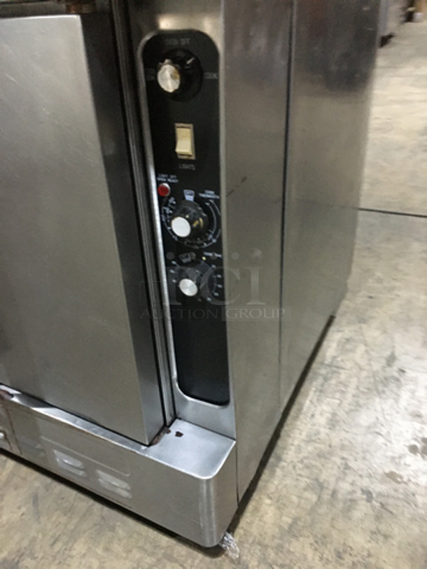 Blodgett Commercial Electric Powered Double Deck Convection Oven! All Stainless Steel! On Casters! 2 X Your Bid! Makes One Unit! - Image 8 of 9