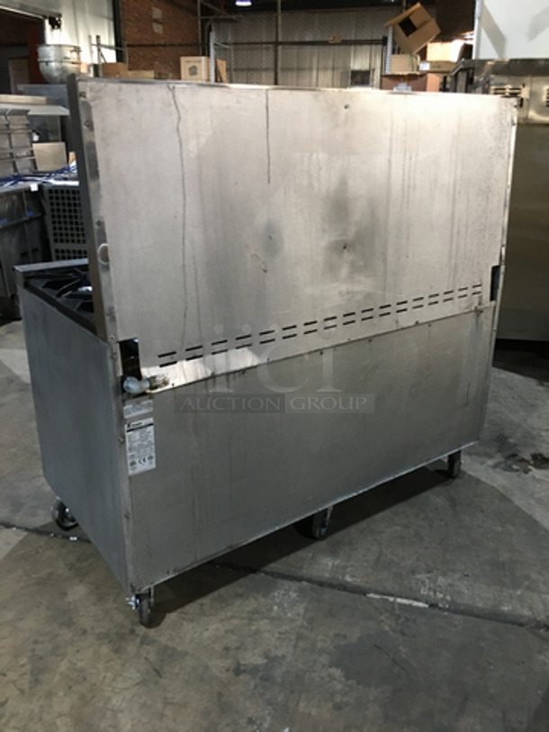 WOW! LATE MODEL! CPG Natural Gas Powered 10 Burner Commercial Range! With 2 Full Size Ovens Underneath! Model 60CPGV10B26N Serial 998491608010! On Commercial Casters! - Image 4 of 11