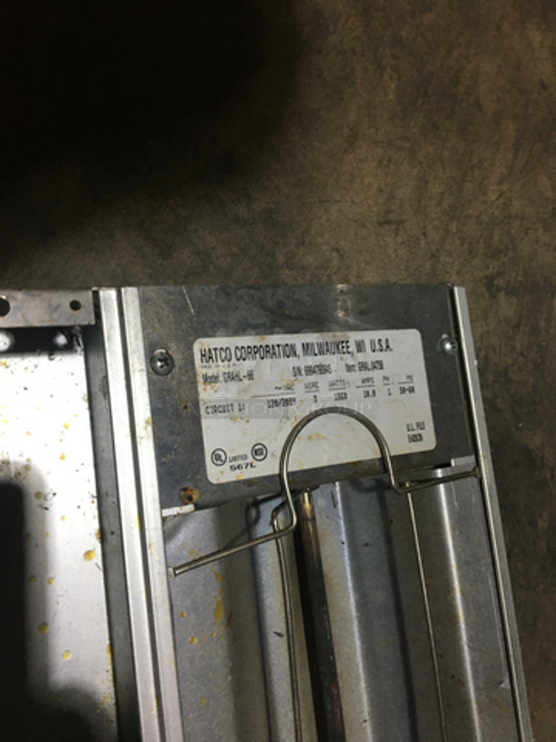 Hatco Commercial Heat Strip! All Stainless Steel! Model GRAHL66 Serial 6994790945! 120/208V 3Phase! - Image 2 of 4