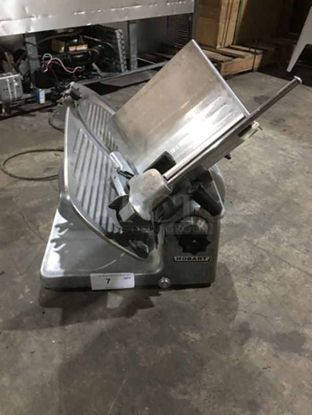 Hobart Commercial Countertop Heavy Duty Meat Slicer! All Stainless Steel! Model 1612E Serial 56923648! 115V 1Phase!