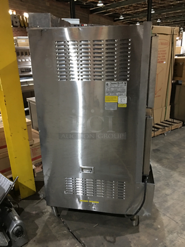 Cleveland Commercial Natural Gas Powered Dual Cabinet Steamer! All Stainless Steel! Model 24CGA10.2 Serial 1410230000196! 115V 1Phase! On Legs! - Image 2 of 9