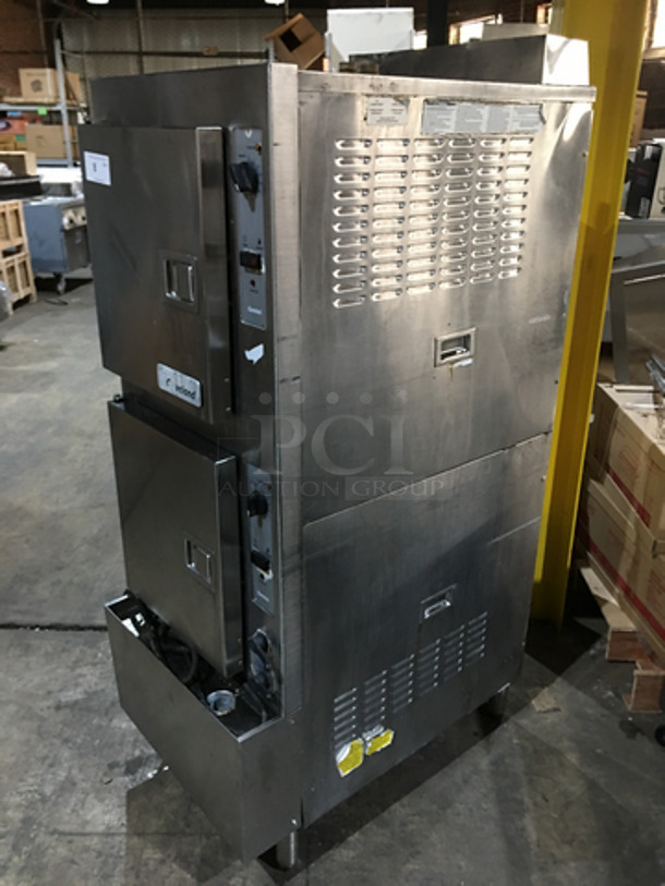 Cleveland Commercial Natural Gas Powered Dual Cabinet Steamer! All Stainless Steel! Model 24CGA10.2 Serial 1410230000196! 115V 1Phase! On Legs! - Image 3 of 9