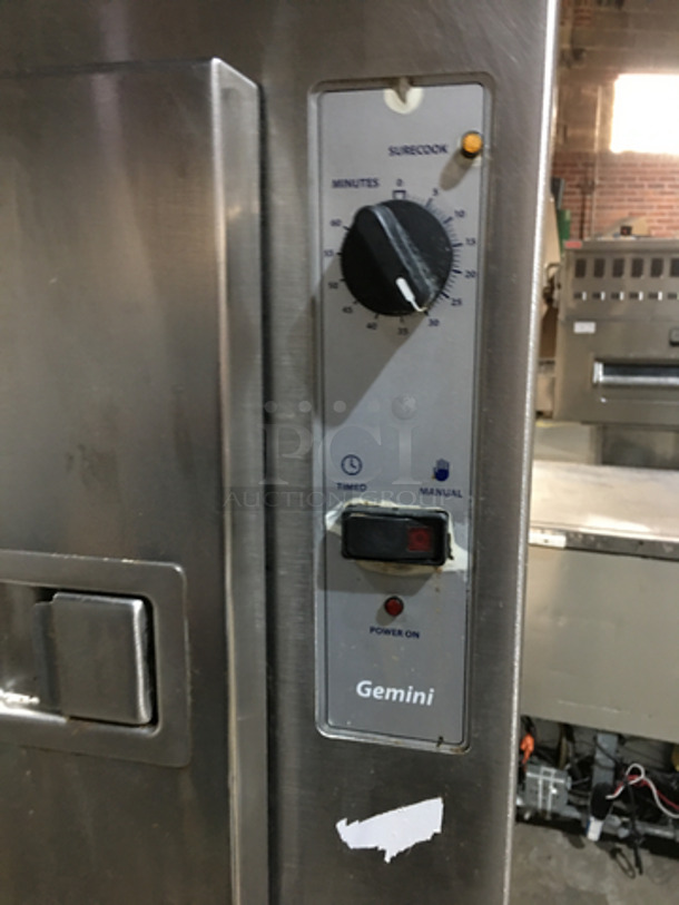 Cleveland Commercial Natural Gas Powered Dual Cabinet Steamer! All Stainless Steel! Model 24CGA10.2 Serial 1410230000196! 115V 1Phase! On Legs! - Image 6 of 9