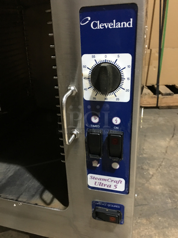 Cleveland Commercial Countertop Steam Cabinet! All Stainless Steel! Steam Craft Edition! Model 21CET16 Serial WC8204503F02! 208V 3Phase! On Legs! - Image 6 of 8